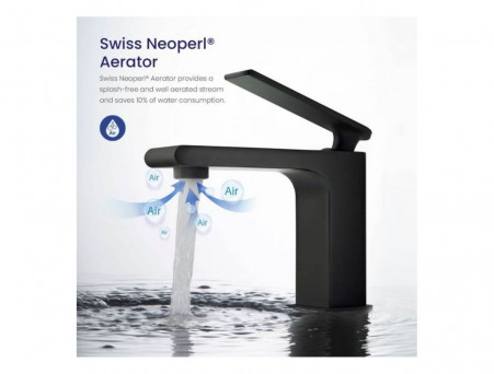 Смеситель «Timo» Anni для Раковины Черный Матовый (2761/03F)