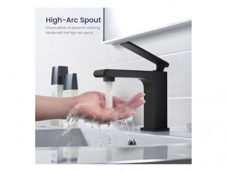 Смеситель «Timo» Anni для Раковины Черный Матовый (2761/03F)