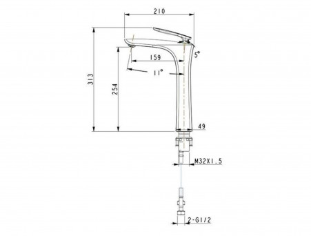 Смеситель «Timo» Helmi для Раковины (4011/00-16F)
