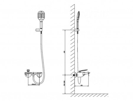 Смеситель «Timo» Helmi для Ванны и Душа (4014/00-16Y)