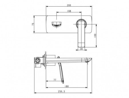 Смеситель «Timo» Helmi для Раковины Скрытый Монтаж (4071/00-16SM)