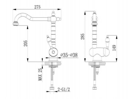 Смеситель «Timo» Morea для Кухни (2406F sandy)