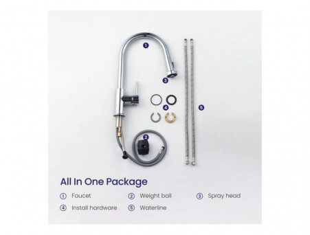 Смеситель «Timo» Saona для Кухни Выдвижной Излив Хром (2316/00FL)