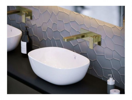 Смеситель «Timo» Selene для Раковины Скрытый Монтаж Золото Матовое (2071/17SM)