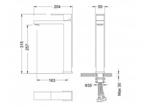 Смеситель «Timo» Selene для Раковины (3061/00F)