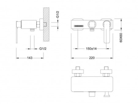 Смеситель «Timo» Torne для Ванны и Душа Антик (4314/02Y)
