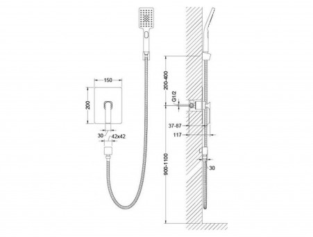 Смеситель «Timo» Torne для Душа Скрытый Монтаж (4369/00SM)