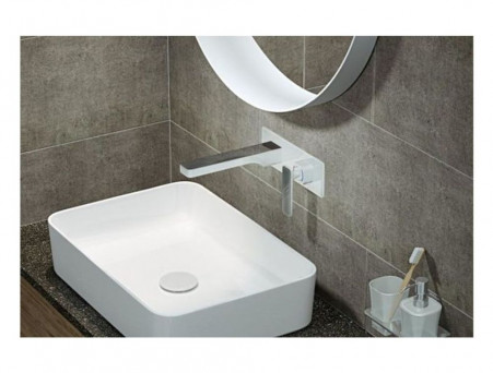 Смеситель «Timo» Torne для Раковины Скрытый Монтаж Хром/Белый (4371/00-16SM)