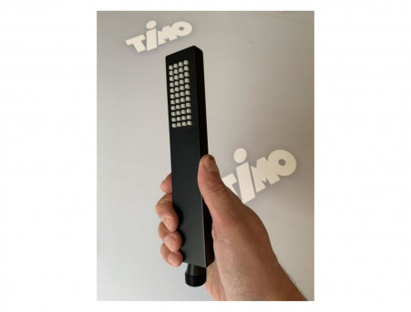 Душевой Комплект «Timo» Briana Черный Матовый с Изливом, Прямоугольный (SX-7119/03SM)