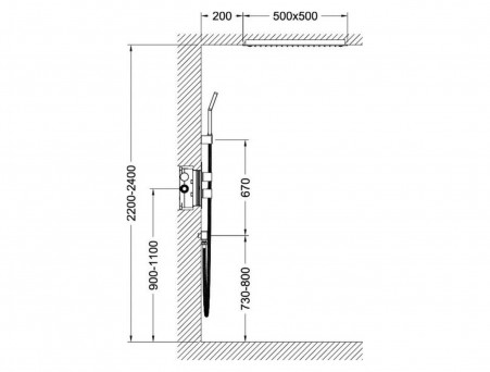 Душевой Комплект «Timo» Petruma Chrome, Квадратный (SX-5029/00SM)