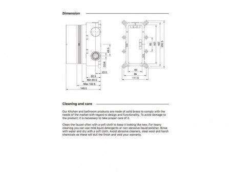 Душевой Комплект «Timo» Petruma Золото Матовое с Термостатом, Квадратный (SX-5029/17SM)