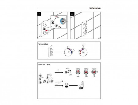 Душевой Комплект «Timo» Petruma Черный Матовый с Термостатом, Прямоугольный (SX-5039/03SM)