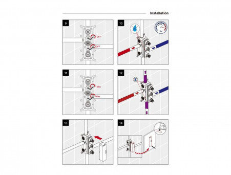 Душевой Комплект «Timo» Petruma Черный Матовый с Термостатом и Изливом, Прямоугольный (SX-5049/03SM)