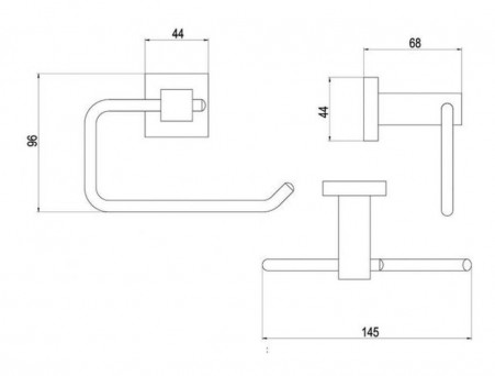 Держатель Туалетной Бумаги «Timo» Selene Chrome (10041/00)