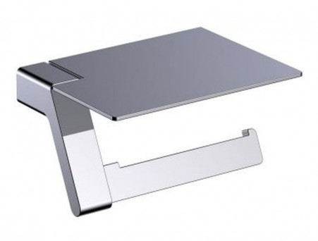 Держатель Туалетной Бумаги «Timo» Selene Хром с Полочкой, Прямоугольный (10043/00)