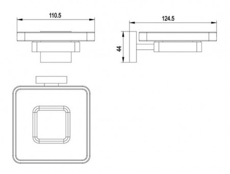 Мыльница «Timo» Selene Chrome (10022/00)