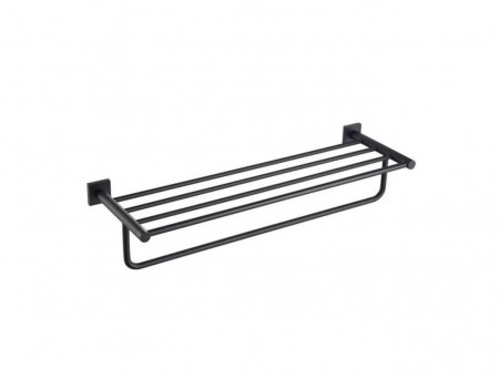 Полка для Полотенец «Timo» Selene Черная, Прямоугольная (12058/03)