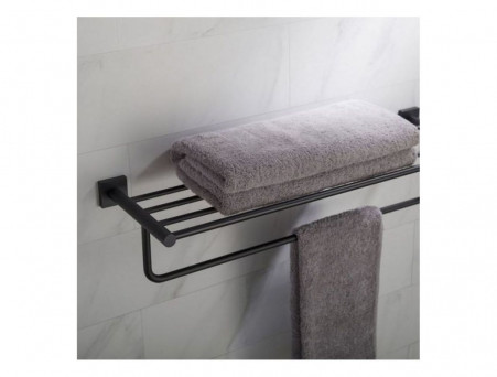 Полка для Полотенец «Timo» Selene Черная, Прямоугольная (12058/03)