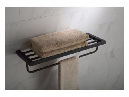 Полка для Полотенец «Timo» Selene Черная, Прямоугольная (14058/03)