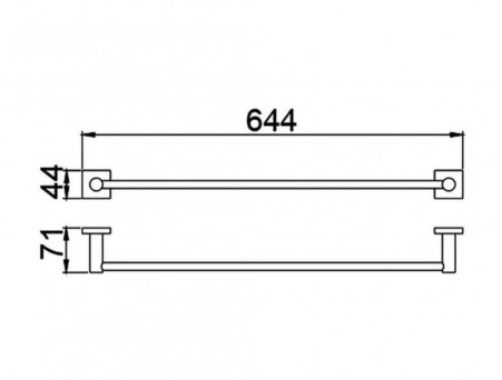 Полотенцедержатель «Timo» Selene Черный (12053/03)