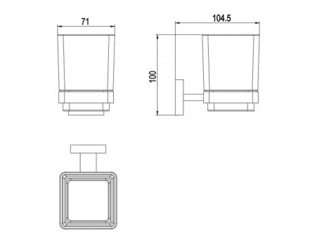 Стакан «Timo» Selene Chrome (10033/00)