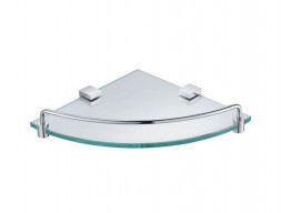 Стеклянная Полка «Timo» Selene Chrome Угловая (10073/00)