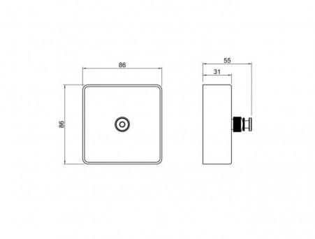 Сушилка для Белья «Timo» Selene Черная, Квадратная (14075/03)
