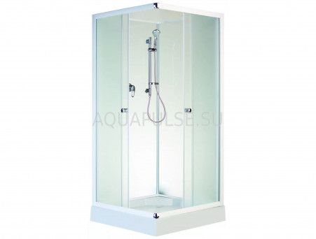 Душевая Кабина «Aquapulse» Низкий Поддон 80x80x195, Fabric (8504A)