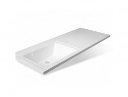 Раковина Акриловая «Эстет» Даллас 130 Левый, 1300x480 (ФР-00002166 (левая))