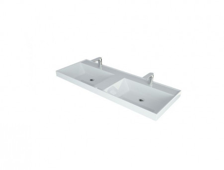Раковина Акриловая «Madera» Classica 1200 с Двумя Чашами 1200x450 (4627173210218)