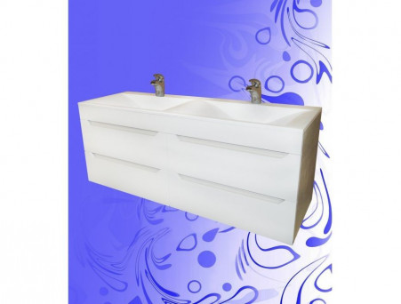 Раковина Акриловая «Madera» Pulsus 140 с Двумя Чашами, 1400x480 (4627173210379)