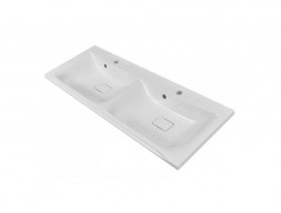 Раковина Акриловая «Marko» Marko-1 Комфорт 1200 Две Чаши, 1200x445