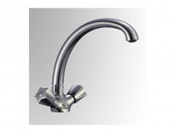 Смеситель для Кухни «Славен» с Высоким Изливом, Хром (СЛ-ДВ-Е11)