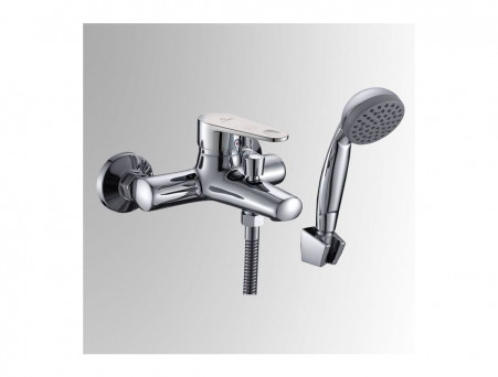 Смеситель для Ванны «Славен» Короткий с Литым Изливом, Хром (СЛ-ОД-Л30)