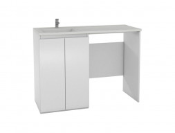 Тумба под Раковину «Домино» Домино Космос 120, Напольная, Белый (DD4212T)