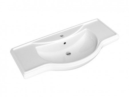 Тумба под Раковину «Домино» Rich Классика 105, Напольная, Белое Дерево (DR6004T)