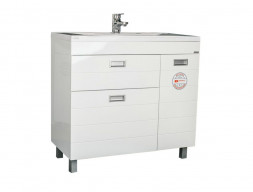 Тумба под Раковину «Домино» Cube Elen 90, Напольная, Белый (DC5005T)