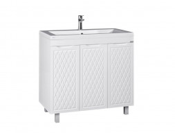 Тумба под Раковину «Домино» 3D Andrea 90, Напольная, Белый (D37005T)