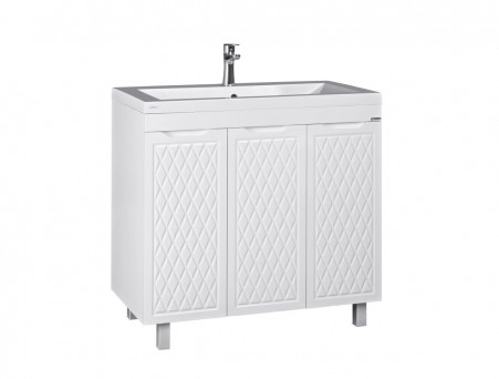 Тумба под Раковину «Домино» 3D Andrea 90, Напольная, Белый (D37005T)