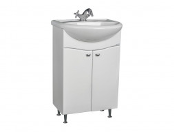 Тумба под Раковину «Айсберг» Волна Уют 55, Напольная, Белый (DA1016T)