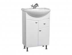 Тумба под Раковину «Айсберг» Волна Уют 55, Напольная, Белый (DA1017T)
