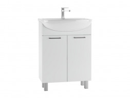 Тумба под Раковину «Айсберг» Контраст Уют 60, Напольная, Белый (DA2703T)