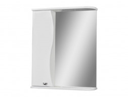 Зеркало-Шкаф для Ванной «Айсберг» Волна 50, Подвесное, Белый (DA1042HZ)
