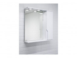 Зеркало-Шкаф для Ванной «Домино» Optima 65, Подвесное, Белый (DO1907HZ)