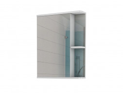 Зеркало-Шкаф для Ванной «Айсберг» Норма 1-55, Подвесное, Белый (DA1603HZ)