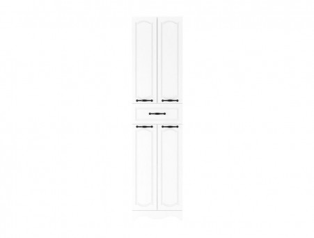 Пенал для Ванной «Домино» 50 Rich, Напольный, Белое Дерево (DR6014P)