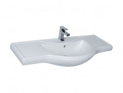 Раковина Накладная «Rosa Kirovit» Классик 105, Прямоугольная, Белый (4640021060926)