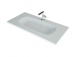 Раковина Накладная «Andrea» Stella 100, Прямоугольная, Белый (4680028070139)