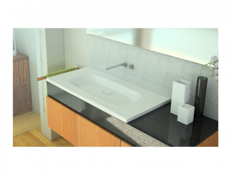 Раковина Накладная «Andrea» Stella 100, Прямоугольная, Белый (4680028070139)