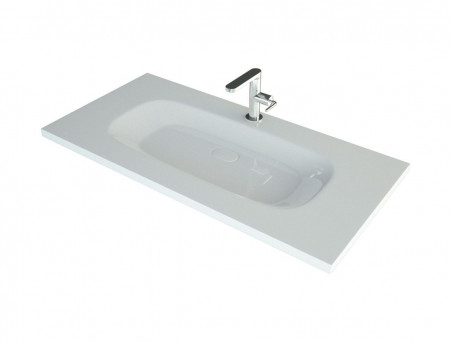 Раковина Накладная «Andrea» Stella 100, Прямоугольная, Белый (4680028070139)